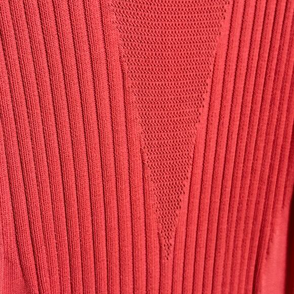 Jason Wu Ember Knit Midi Dress Size Small Viscose Blend Coral Orange Sleeveless - Picture 6 of 11